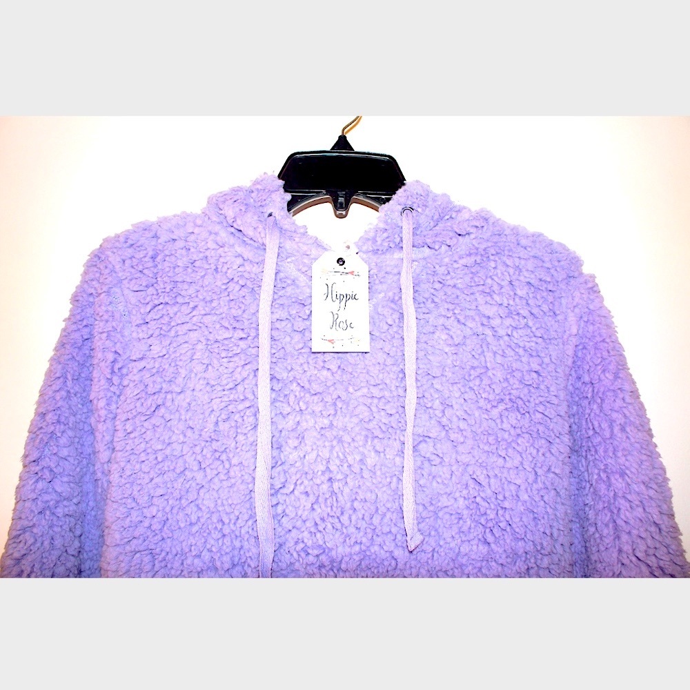 Hippie Rose soft Juniors Hoodie Fleece size M - Picture 5 of 9